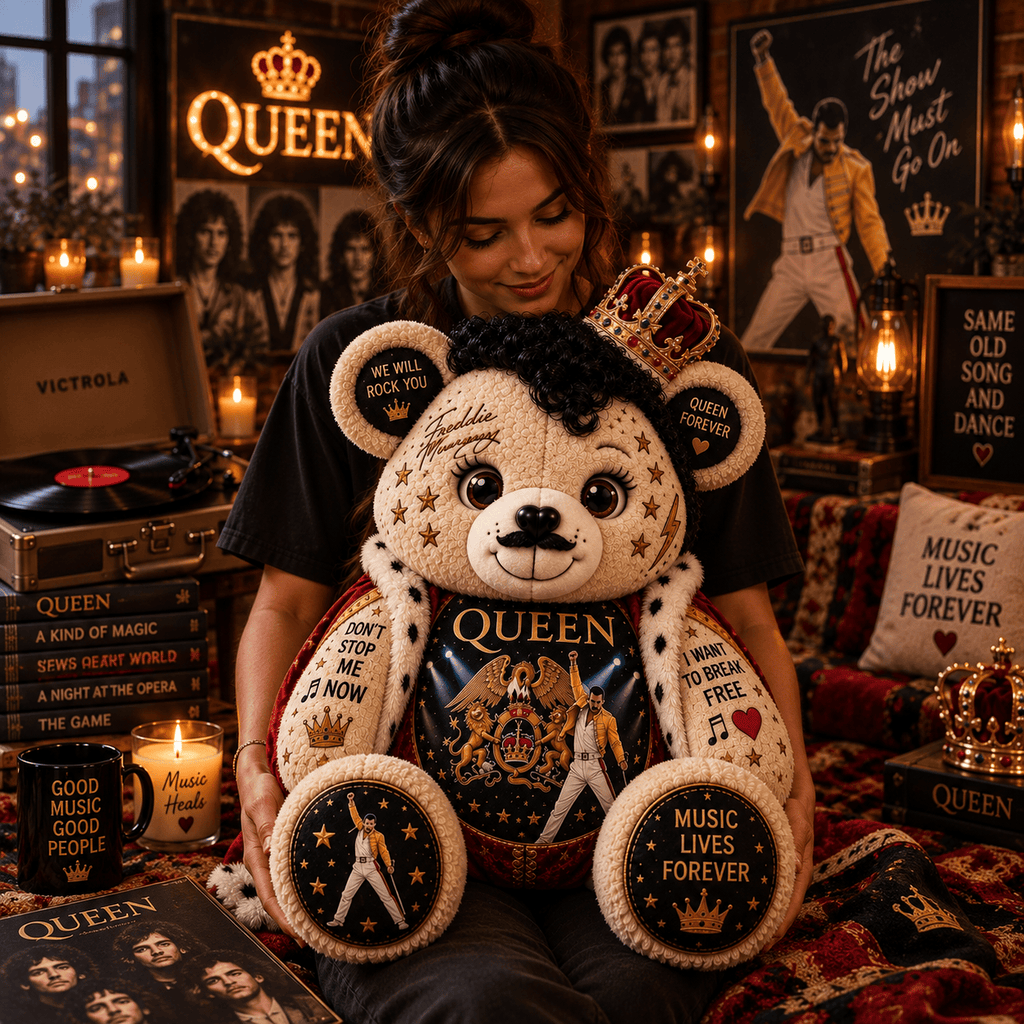 QNN Bear Custom Shaped Pillow