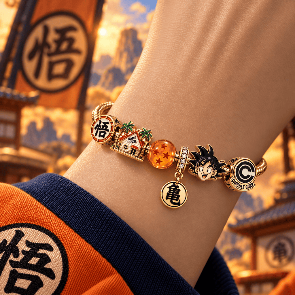 DRB Gold Charm Bracelet Set PTT