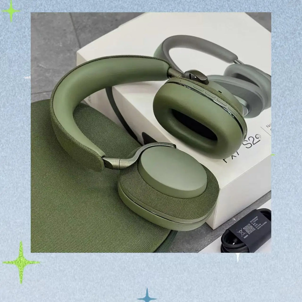 2026 New Px7 S2 Over Ear Earphones Advanced Active Noise Cancellation Slim Lightweight 15 Minute Quick Charge AI Headphones
